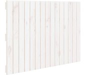 Cabecero de cama pared madera maciza pino blanco 95,5x3x60 cm