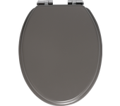 Sensea - tapa de inodoro purity - desmontable - cierre suave - ovalada - hdf - moon - gris - acabado mate
