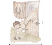 Vinilo decorativo infantil love horse boy