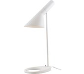 Lámpara de mesa de diseño en aluminio blanco con interruptor y pantalla orientable, ideal para escritorio, mesa de noche o trabajo, e27.
