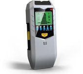 Localizador de cables, detector de metales, escáner de pared, con pantalla lcd y alarma sonora (plateado)