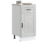 Mueble de cocina porto madera contrachapada de hormigón gris