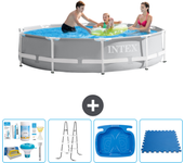 Paquete de piscina - intex - alrededor - 305x305x76 cm + accesorios a1861