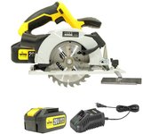 Sierra circular 20 v vitopower + batería 4,0 ah + cargador rápido