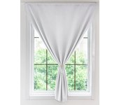 Cortinas blancas portátiles autoadhesivas 100% opacas, 1,32 x 2,43 m, fáciles de instalar, adecuadas para dormitorio y cocina.