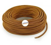 Lamorell lightdesign - cable electrico redondo recubierto de tejido whiskey lm77 10mt 2x0.75