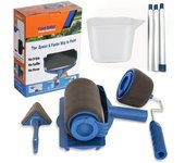 Paquete de 6 pinceles multiusos para pintar, rodillos de pintura para el hogar, pinceles para bordes, pinceles triangulares para pintar paredes