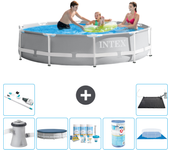 Paquete de piscina - intex - alrededor - 305x305x76 cm + accesorios a2039