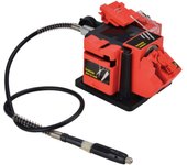 Afilador universal multifunción cuchillos, tijeras, brocas, amoladora eléctrica, eje flexible incluido para grabados, pulidos + caja 6 herramientas