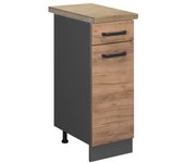 Vicco mueble bajo de cocina r-line, roble dorado, 30 cm , et roble