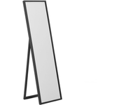 Beliani espejo de pie torcy 140 cm negro