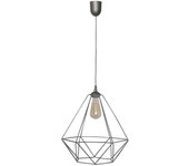 Helam karo lámpara de techo suspendida wire frame gris 35cm
