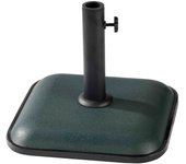 Marbueno base sombrilla cuadrada cemento 35x35x5,2 cm 11kg verde jardin, piscina y terraza
