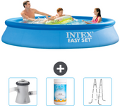 Paquete de piscina - intex - alrededor - 305x305x61 cm + accesorios cb84