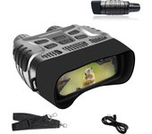 Prismáticos de visión nocturna por infrarrojos fishtec, alcance de 300 m, grabación de fotos y vídeo, zoom digital, funda de transporte incluida.