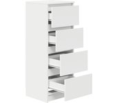 Aparador | aparador de comedor | armario de cocina blanco 37,5x35x99 cm madera de ingeniería cfw10661