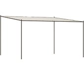Cenador de acero y tela blanco 4x4 180 g/m2