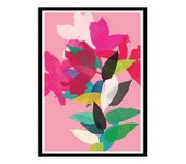 Art-poster - pink lily - garima dhawan - con marco negro 30 x 40 cm