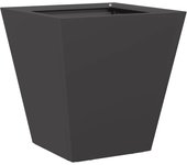 Jardinera hexagonal acero negra 30x30x30 cm