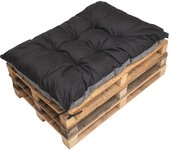Cojin palé 120x50cm, cojines de banco negro, cojín de asiento, cojines de sofá, cojín palé, cojín de jardín, cojín exterior/interior