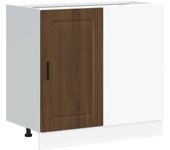 Mueble bajo de cocina | armario de cocina porto roble marrón madera reconstituida cfw169111