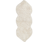 Beliani alfombrilla de baño canbar 150 x 60 cm algodón beige claro