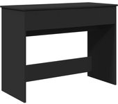 Tocador | mesa tocador | tocador de maquillaje con espejo negro 100x45x76 cm cfw64871