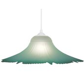 Suspensión tosel barcelona vidrio cúpula verde d39 x h70 cm