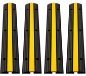 Vevor rampa de cable protector de cables para suelo canaleta para cable 18,000lbs pasacables suelo 39,4 x 5,9 x 1,18 canaleta cables suelo