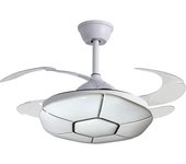 Bel air home - ventilador de techo pluton motor dc con aspas desplegables con luz led 36w (3000k, 4000k, 6500k) con mando a distancia incluido