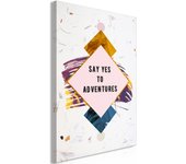 Tableau - say yes to adventures (1 part) vertical [20x30]