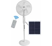 Ventilador de pie edm 33523 blanco 25 w solar