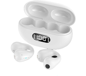 Auriculares inalámbricos abiertos, bluetooth 5.2. white