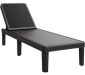 Tumbona | silla de jardín ajustable en 4 alturas polipropileno 155,5x57x28 cm cfw56385