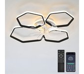 Ventiladores de techo con luces de 115 w, luz de techo regulable con control remoto y aplicación, ventilador de techo empotrado, 77 cm