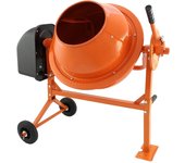 Hormigonera eléctrica portátil profesional con 2 ruedas 70 litros 250w 240v 30rpm para mezclar hormigón, argamasa y