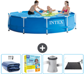 Paquete de piscina - intex - alrededor - 305x305x76 cm + accesorios cb11