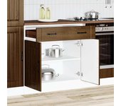 Maison exclusive - mueble bajo de cocina lucca roble marrón