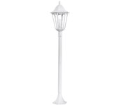Farola exterior eglo navedo blanco 1 bombilla e27 120cm