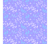Papel pintado floral violeta y azul