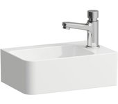 Laufen val lavabo, 1 agujero para grifo a la derecha, sin rebosadero, 340x220mm, h815280a001141, color: blanco