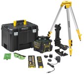 Stanley nivel láser rotativo 600m - verde - batería de litio recargable