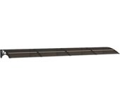 Marquesina de puerta policarbonato negro 350x75 cm