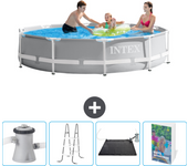 Paquete de piscina - intex - alrededor - 305x305x76 cm + accesorios cb112