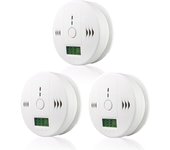 Detector de co 3x para la seguridad de tu familia: alarma sonora y visual