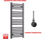 Elegant radiators-toallero eléctrico negro 300x1000 mm con termostato 150w