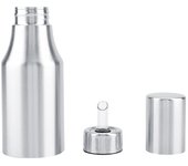Botella de acero inoxidable para aceite de oliva, dispensador de vinagre a prueba de fugas, lata de almacenamiento para cocina (750 ml)