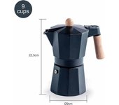 Cafetera express trento black 9 tazas