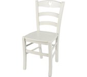 Tommychairs - silla cuore para cocina y comedor, estructura en madera de haya color blanco hielo y asiento en madera