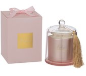 Vela aromática de parafina rosa 11*11*15.5 cm